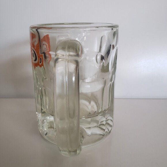 Vtg A&W Root Beer 4.5" Heavy Glass Mug Coast To Coast US Map Logo 8 oz - Picture 2 of 7